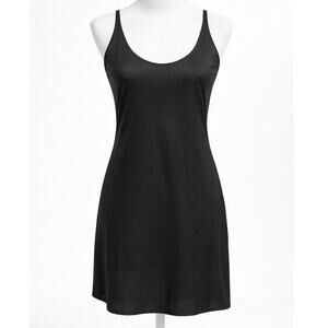AMEN Tank Dress Black Sleeveless Italian Mini Sundress IT 40 Medium